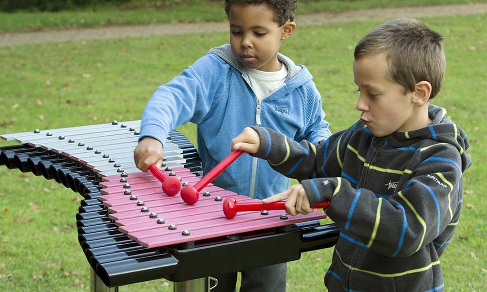 Kids Playing Xylophone