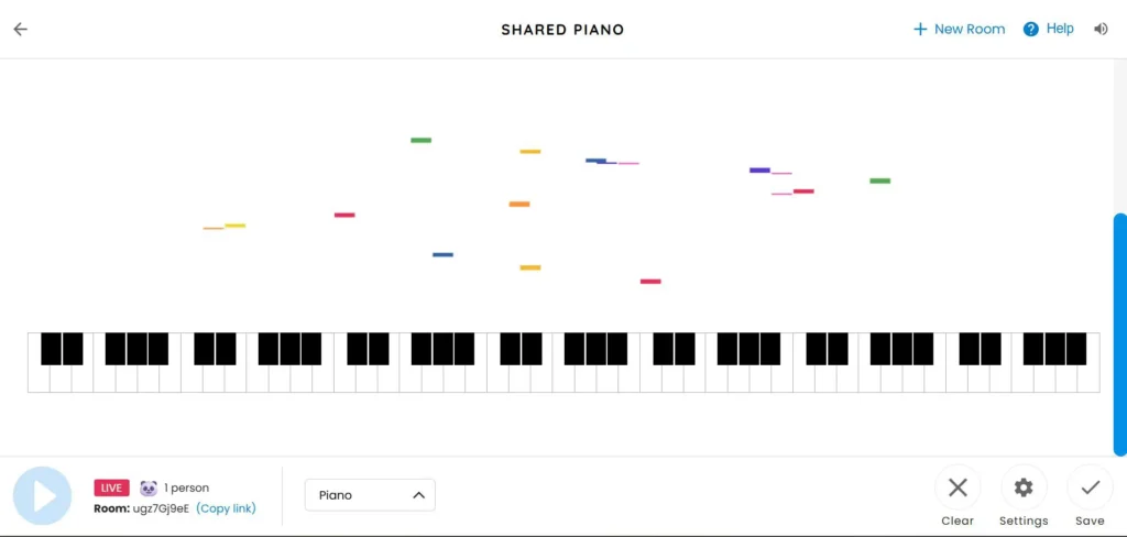 Chrome Music Lab - Shared Piano