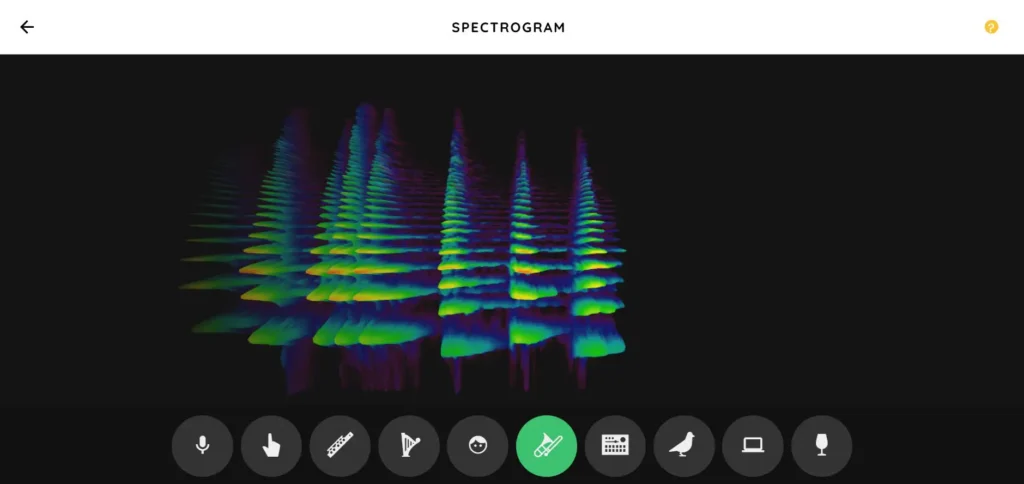 Chrome Music Lab - Spectrogram