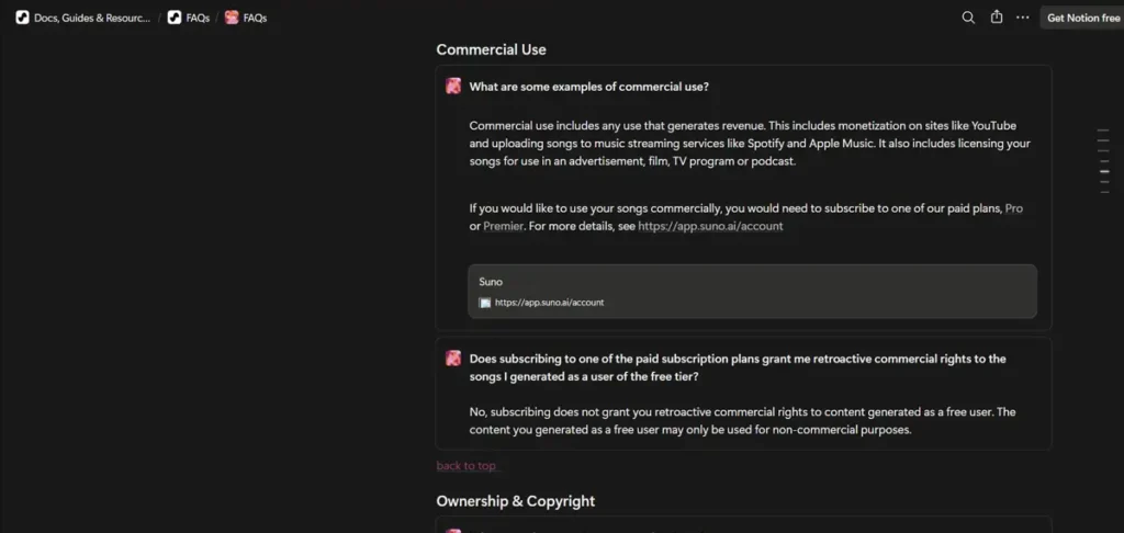 Suno AI Commercial Use and Copyright Considerations