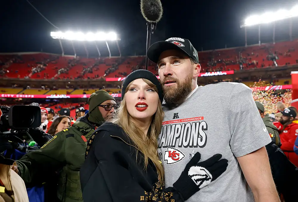 Taylor Swift includes numerous references to her relationship with Travis Kelce