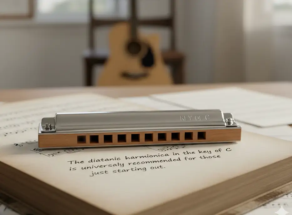 The diatonic harmonica in the key of C is universally recommended for those just starting out
