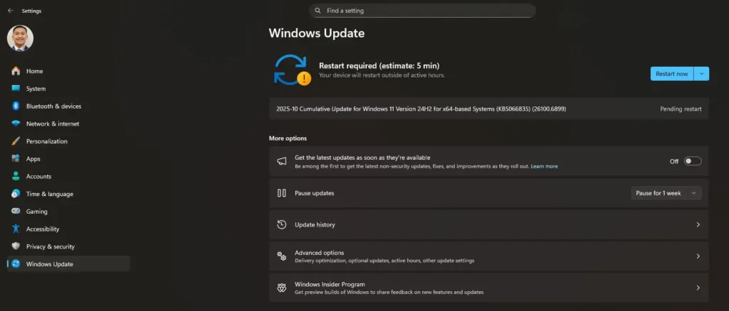 Using Windows Update for Driver Installation