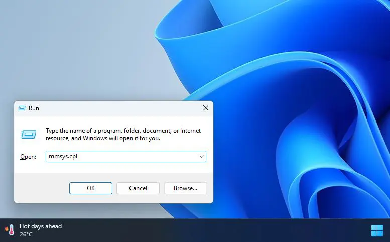 Press Windows + R, type 'mmsys.cpl' and press Enter to open the Sound control panel for alternative access to spatial sound settings.
