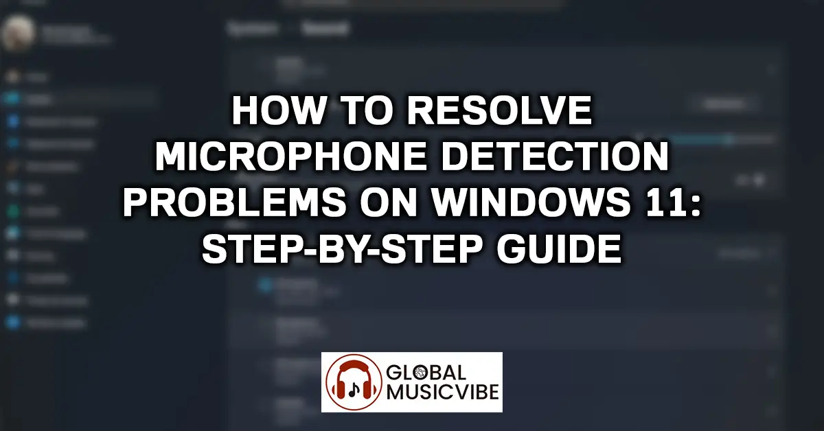 How to Resolve Microphone Detection Problems on Windows 11