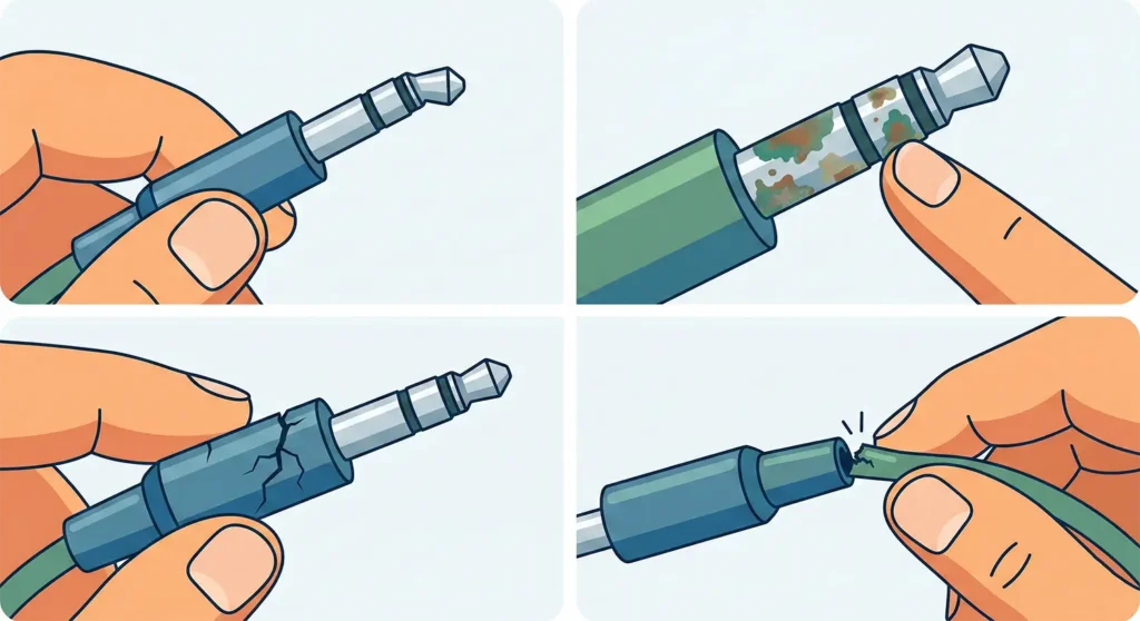 Inspect the Headphone Plug for Damage