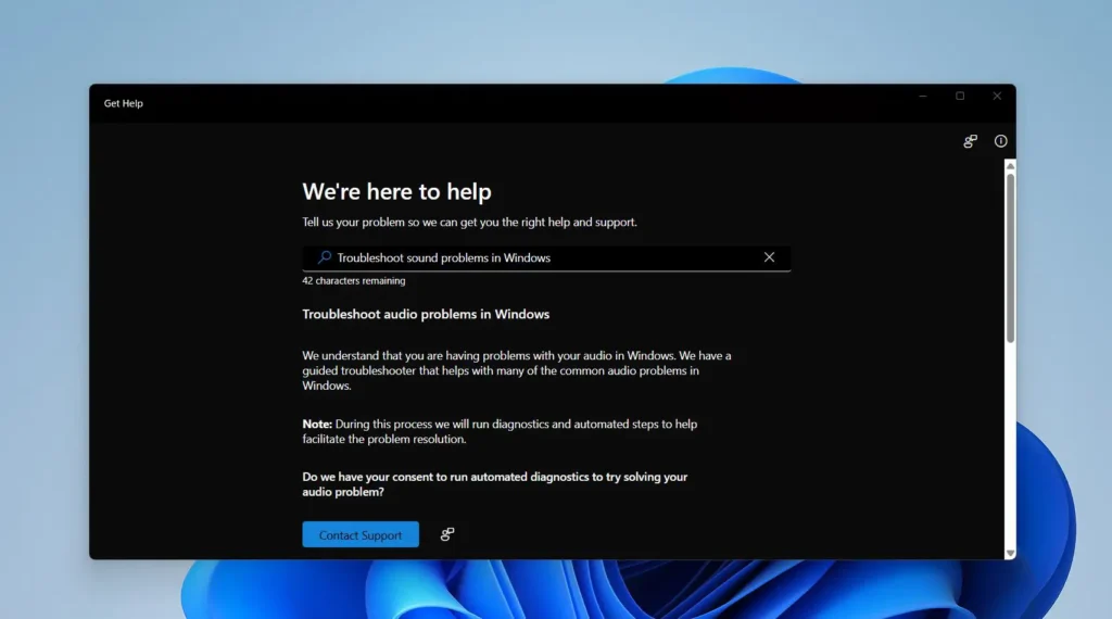 Windows will scan for issues and attempt automatic repairs