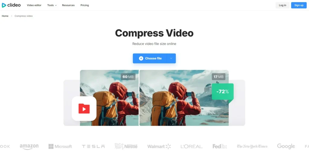 Clideo Video Compressor