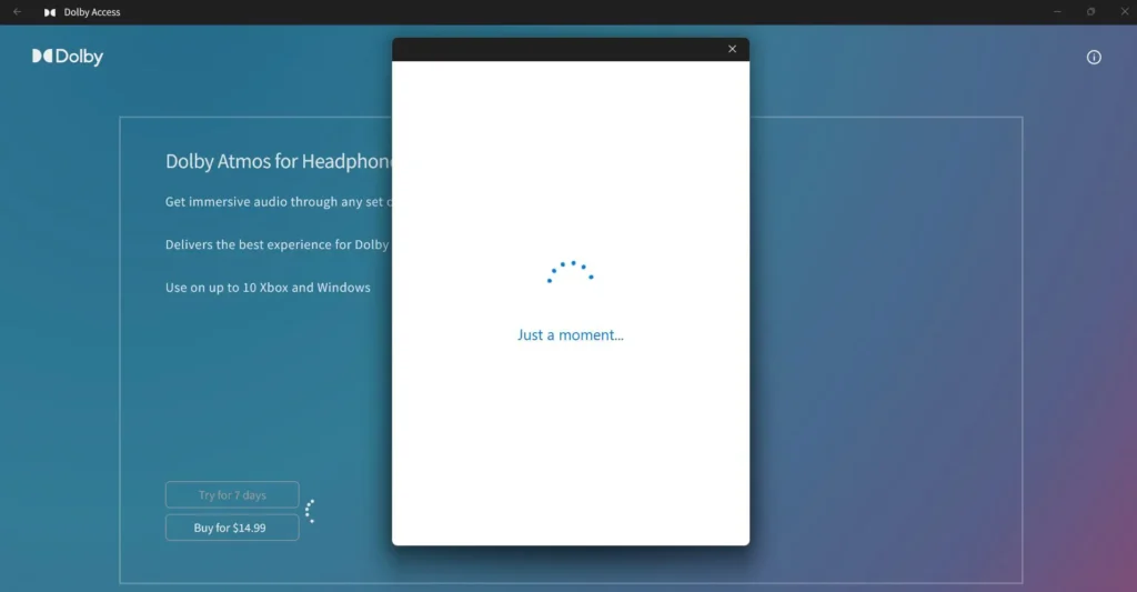 Complete the activation process within the app.