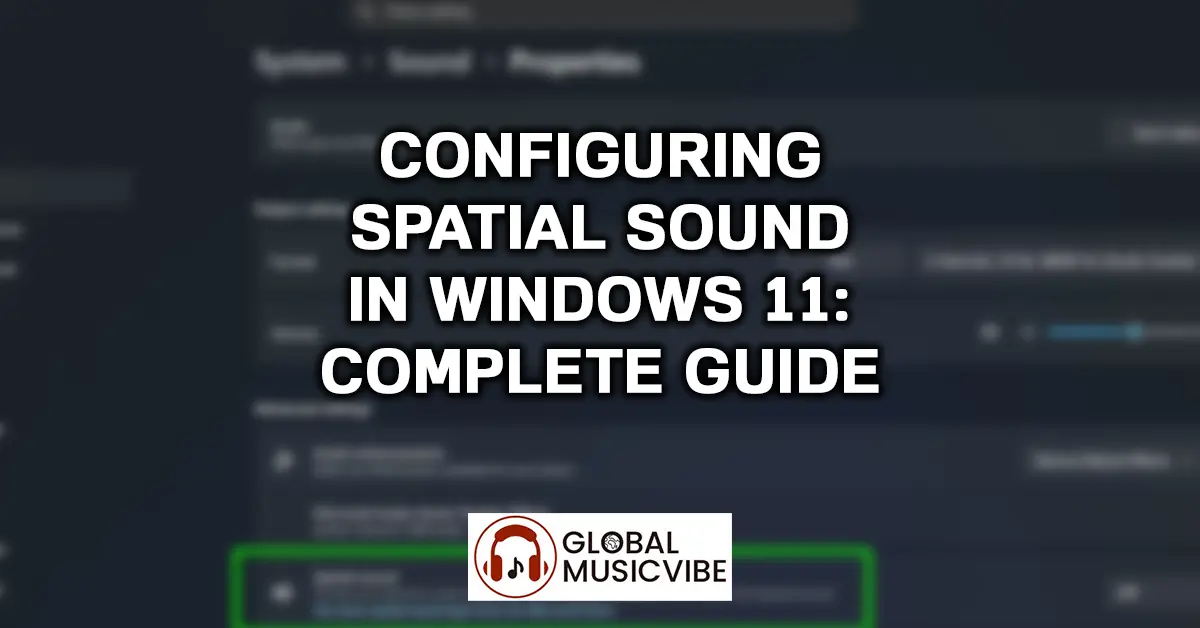 Configuring Spatial Sound in Windows 11 – Complete Guide