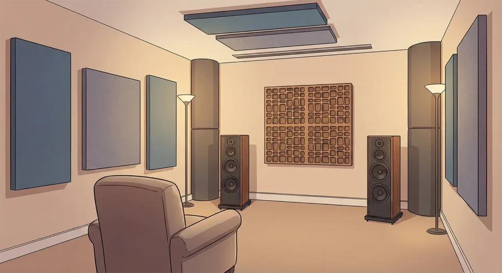 Simple acoustic treatments make dramatic improvements without expensive renovations.