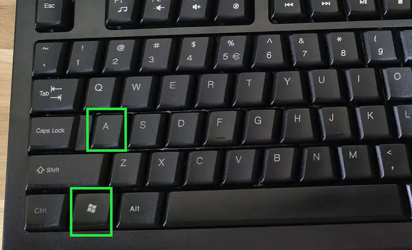 pressing Windows key + A on the keyboard opens Quick Settings instantly