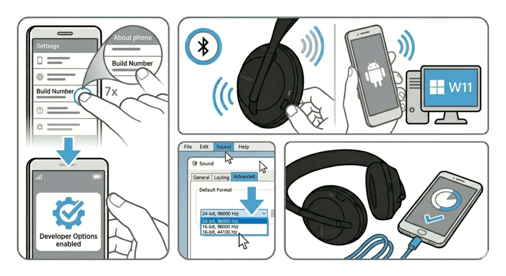 Adjust Audio Quality Settings on the Source Device
