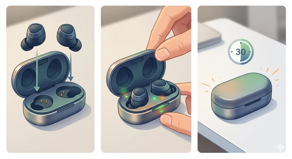 Charge Both Earbuds Fully First