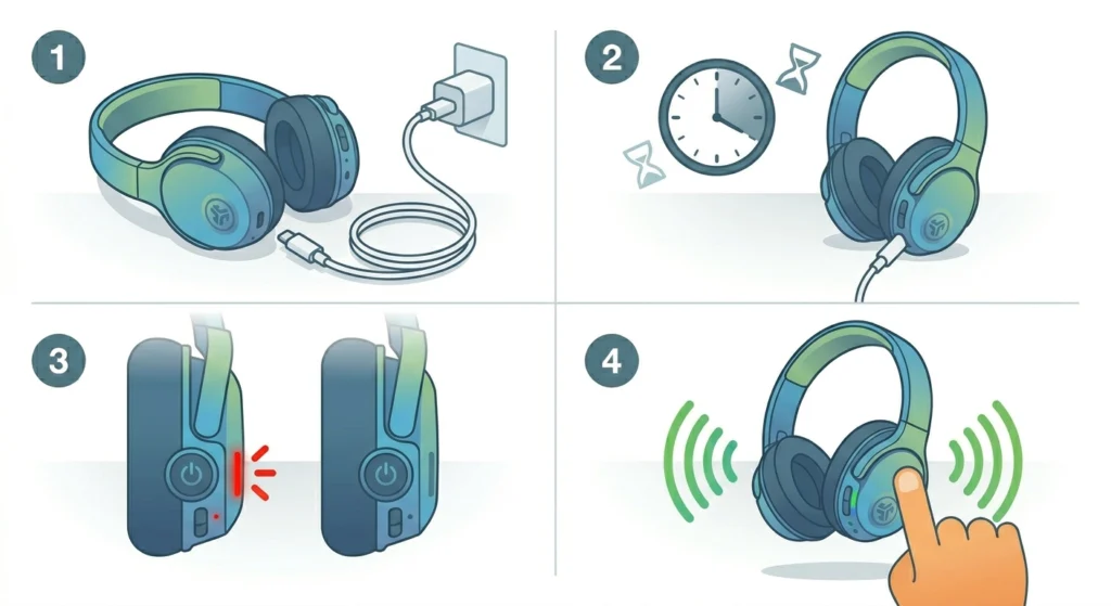 Charge the Headphones First