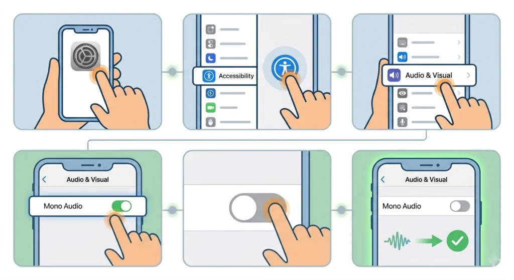 Check Mono Audio Setting