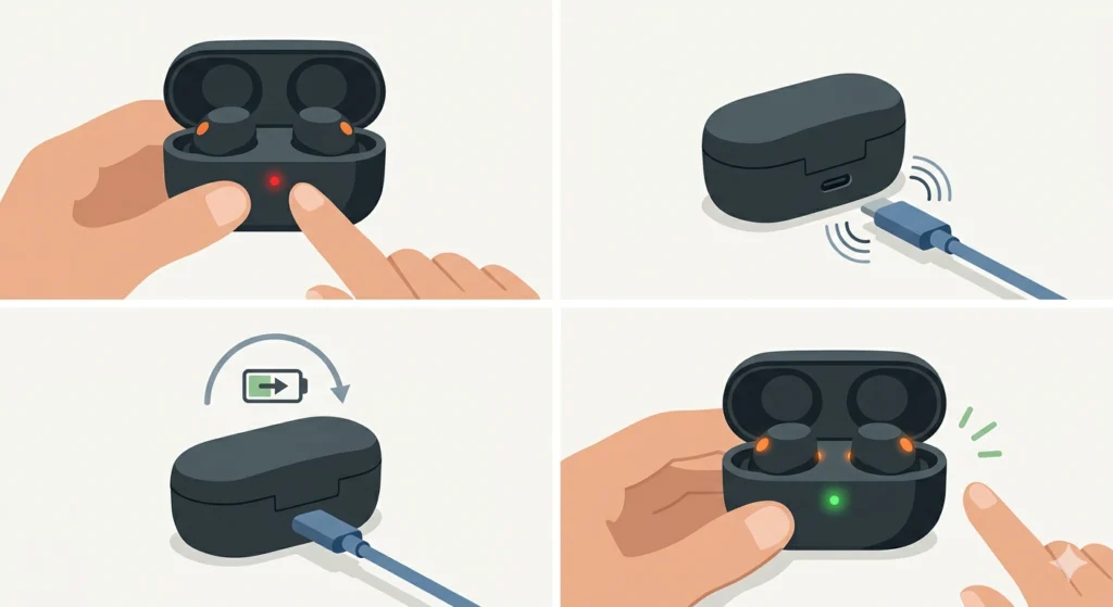 Check and Charge the Case Itself