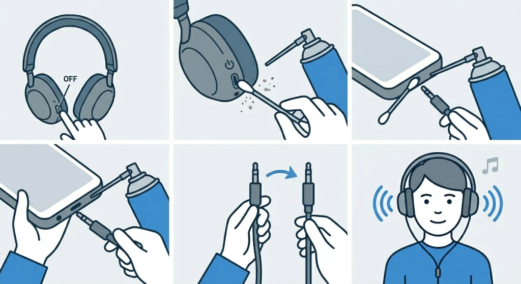 Check and Clean the 3.5mm Audio Jack