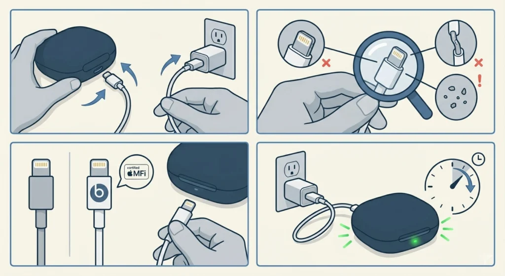 Check and Replace the Charging Cable