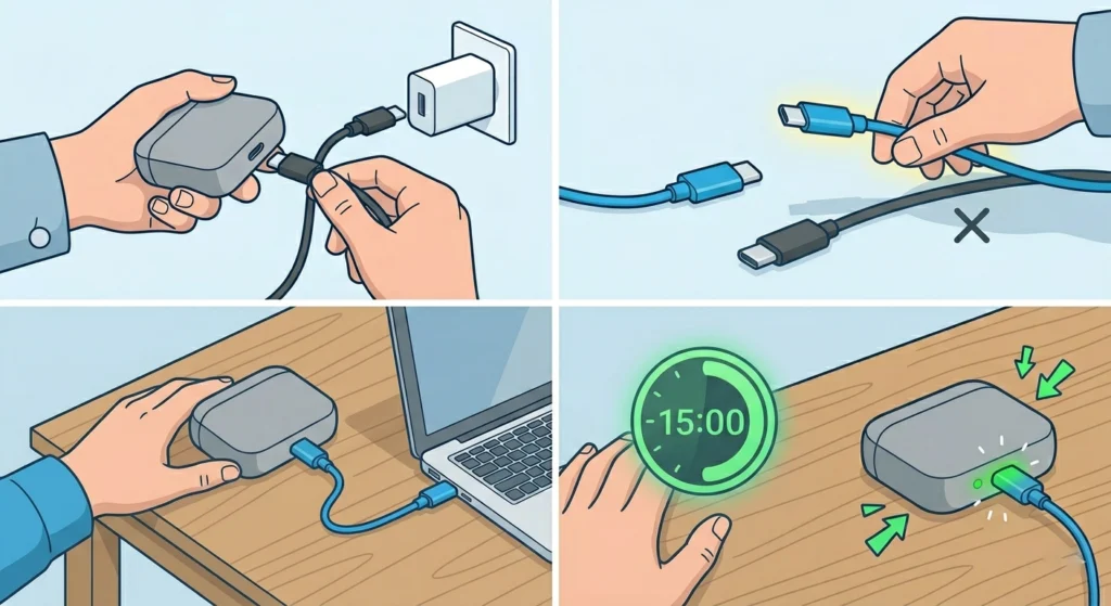 Check and Replace the USB-C Cable and Power Adapter