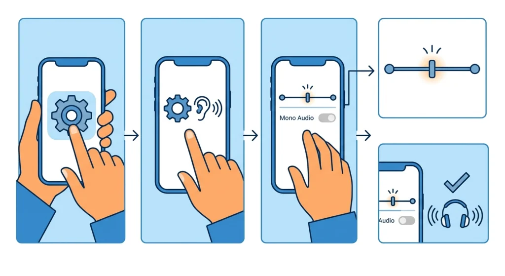 Check the Audio Balance Setting on the Phone