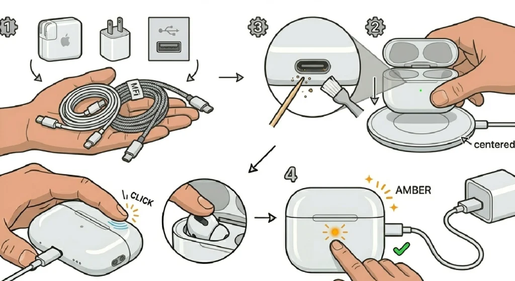 Check the Charging Cable and Power Source
