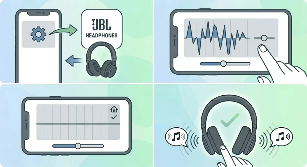 Check the EQ and Sound Settings in the JBL AppCheck the EQ and Sound Settings in the JBL App