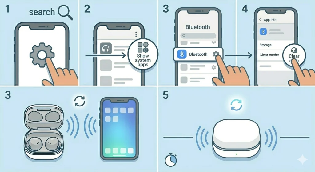 Check the Phone's Bluetooth Cache