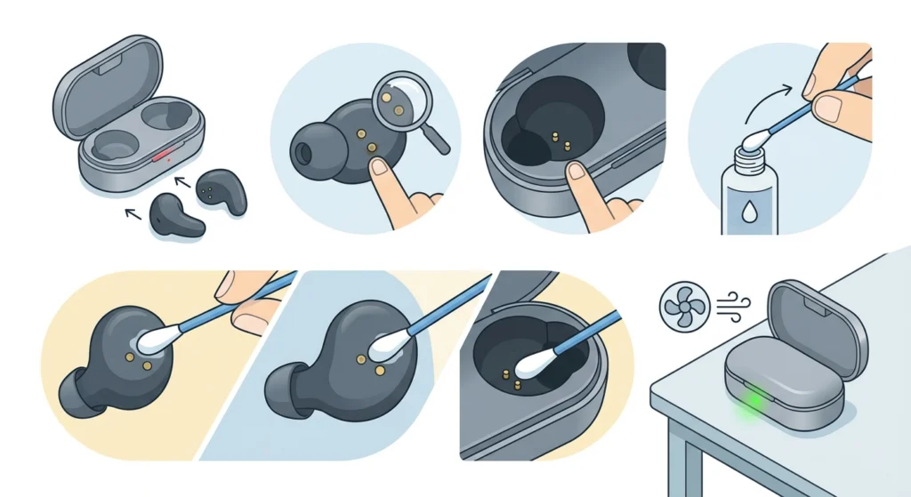 Clean the Charging Contacts