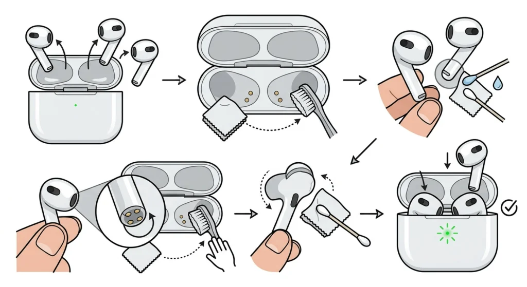 Clean the Charging Contacts