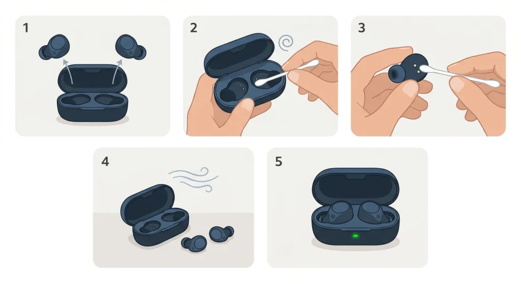 Clean the Charging Contacts