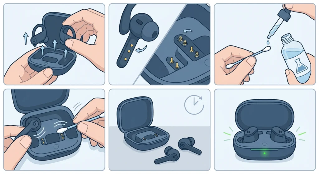 Clean the Charging Contacts