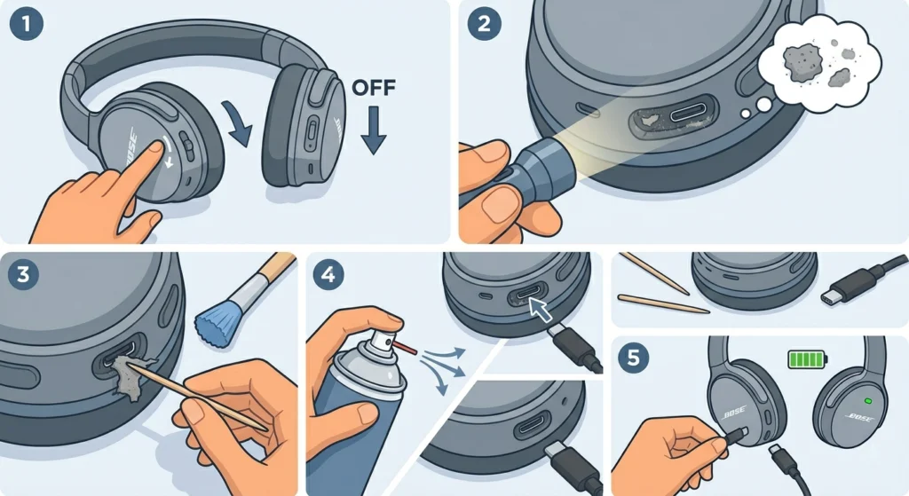 Clean the Charging Port