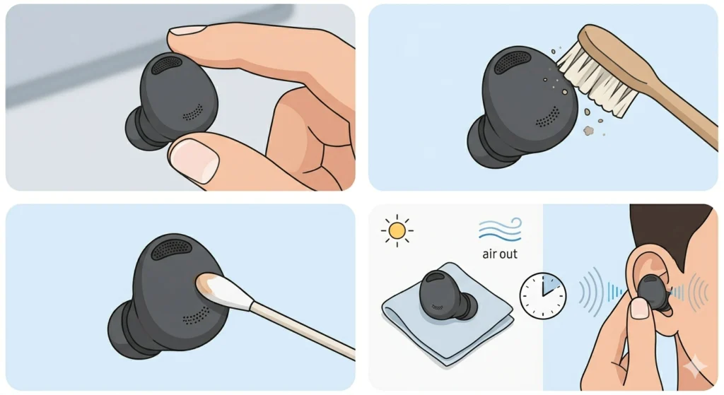 Clean the Outer Microphone Mesh