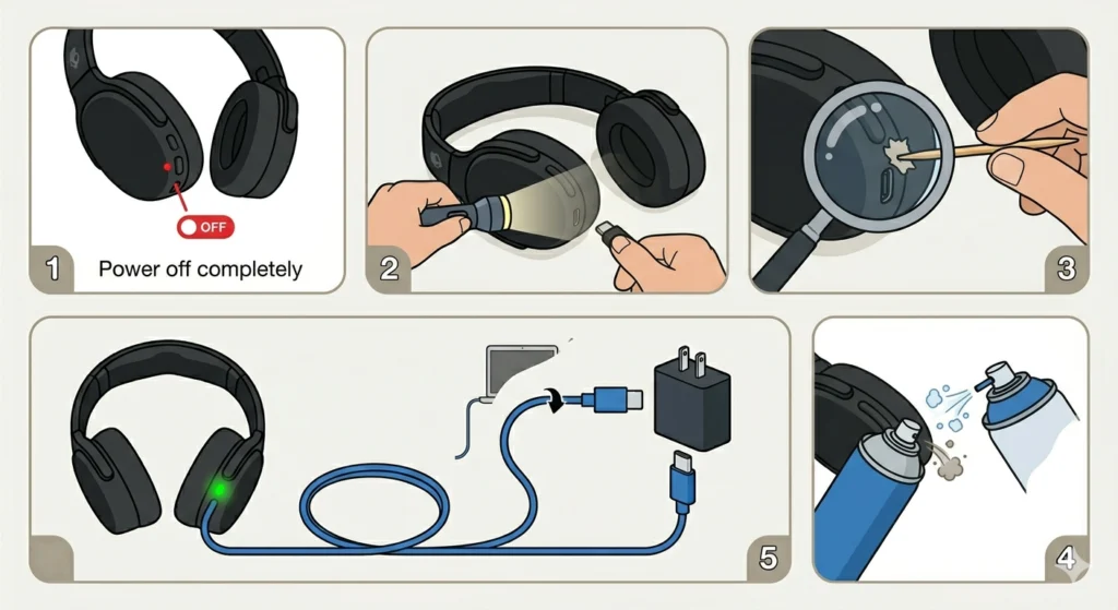 Clean the USB-C Charging Port