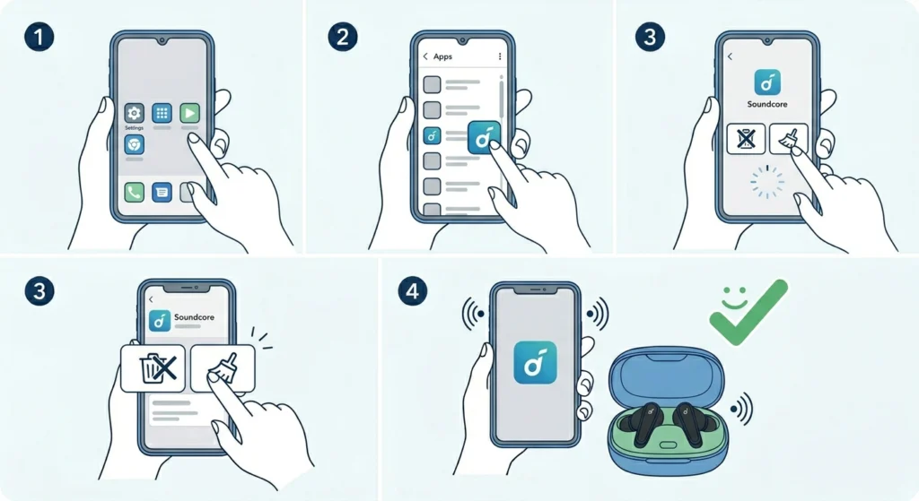 Clear Soundcore App Cache (Android)