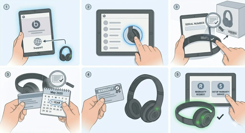 Contact Beats Support or Claim Warranty