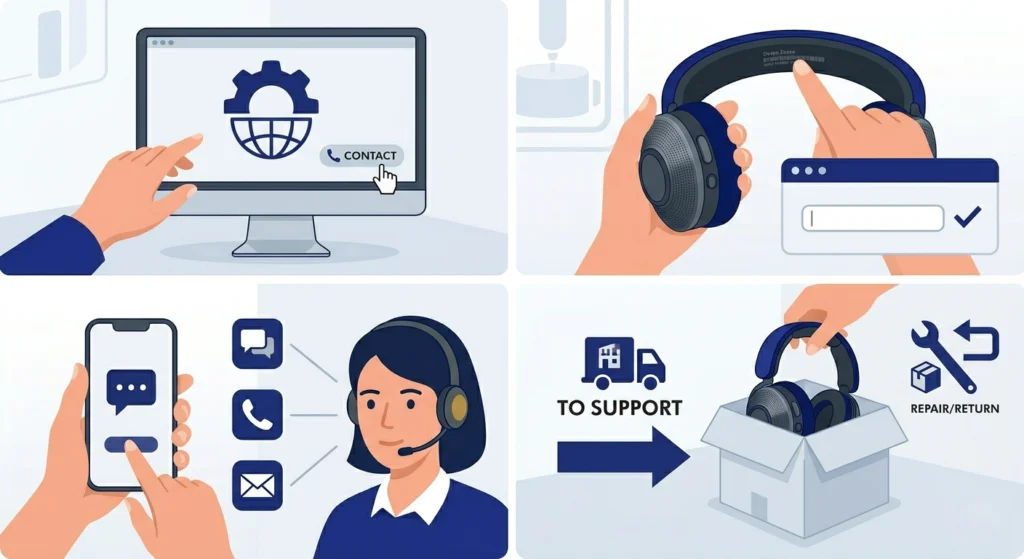 Contact Dyson Support or Request a Warranty Check