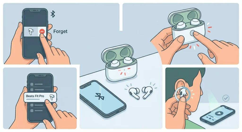 Disconnect and Re-Pair the Earbuds