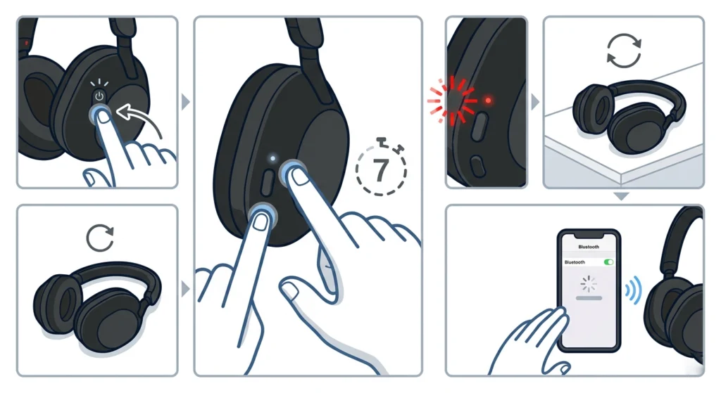 Factory Reset the Sony WH-1000XM5