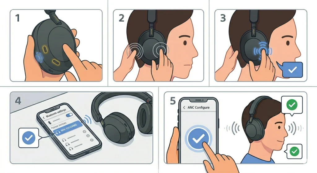 Factory Reset the WH-1000XM5
