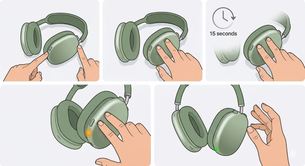 Force Restart AirPods Max