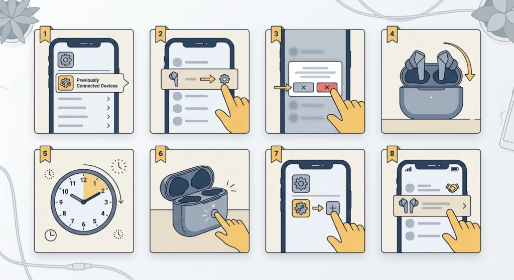 Forget the Device and Re-Pair From Scratch