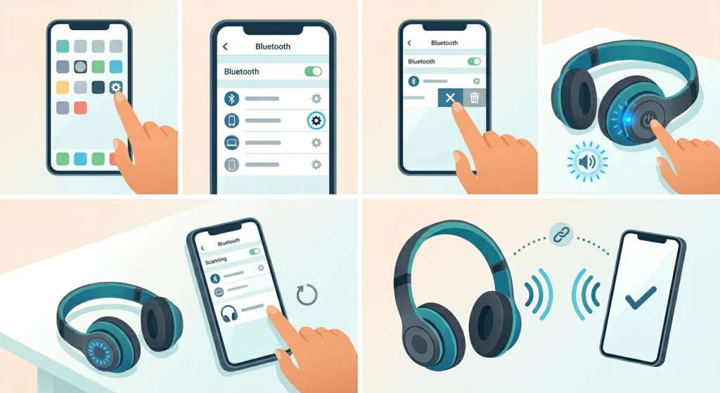 Forget the Device and Re-Pair from Scratch