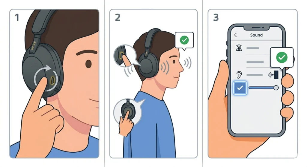 Make Sure Noise Cancelling is Actually Turned On