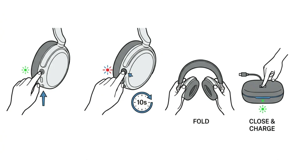 Perform a Hard Reset on the Headphones