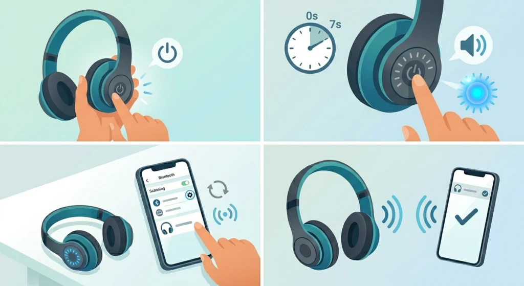 Put the Headphones into Pairing Mode Manually