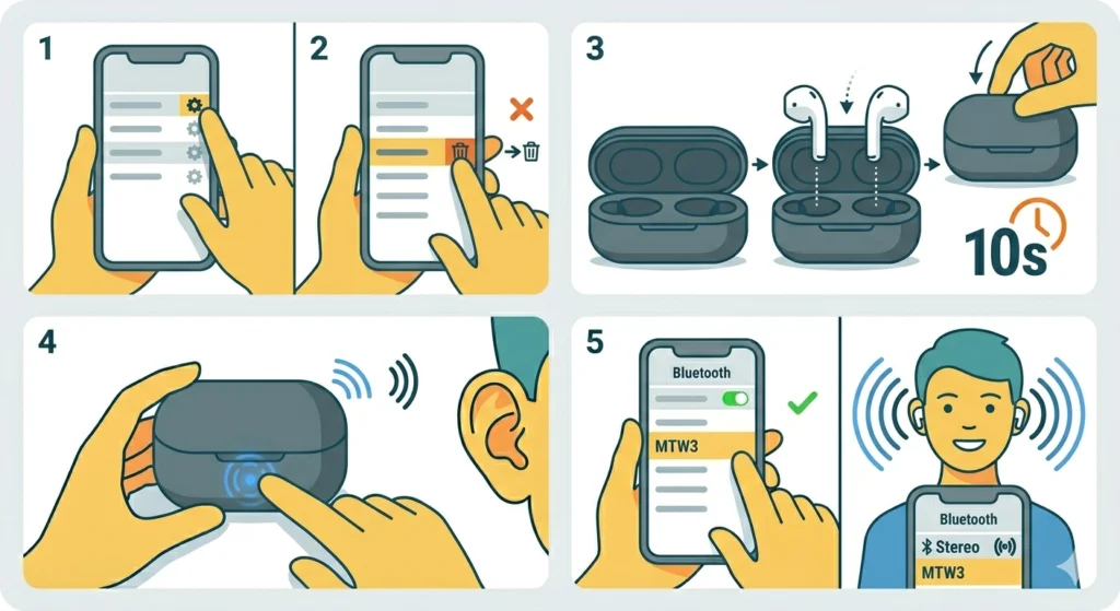 Re-Pair the Earbuds to Your Device