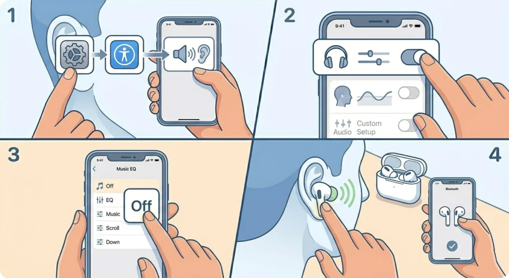 Recalibrate the ANC Using a Reset of Audio Settings