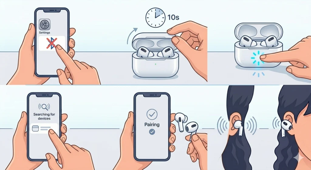 Reconnect the Galaxy Buds 2 Pro via Bluetooth